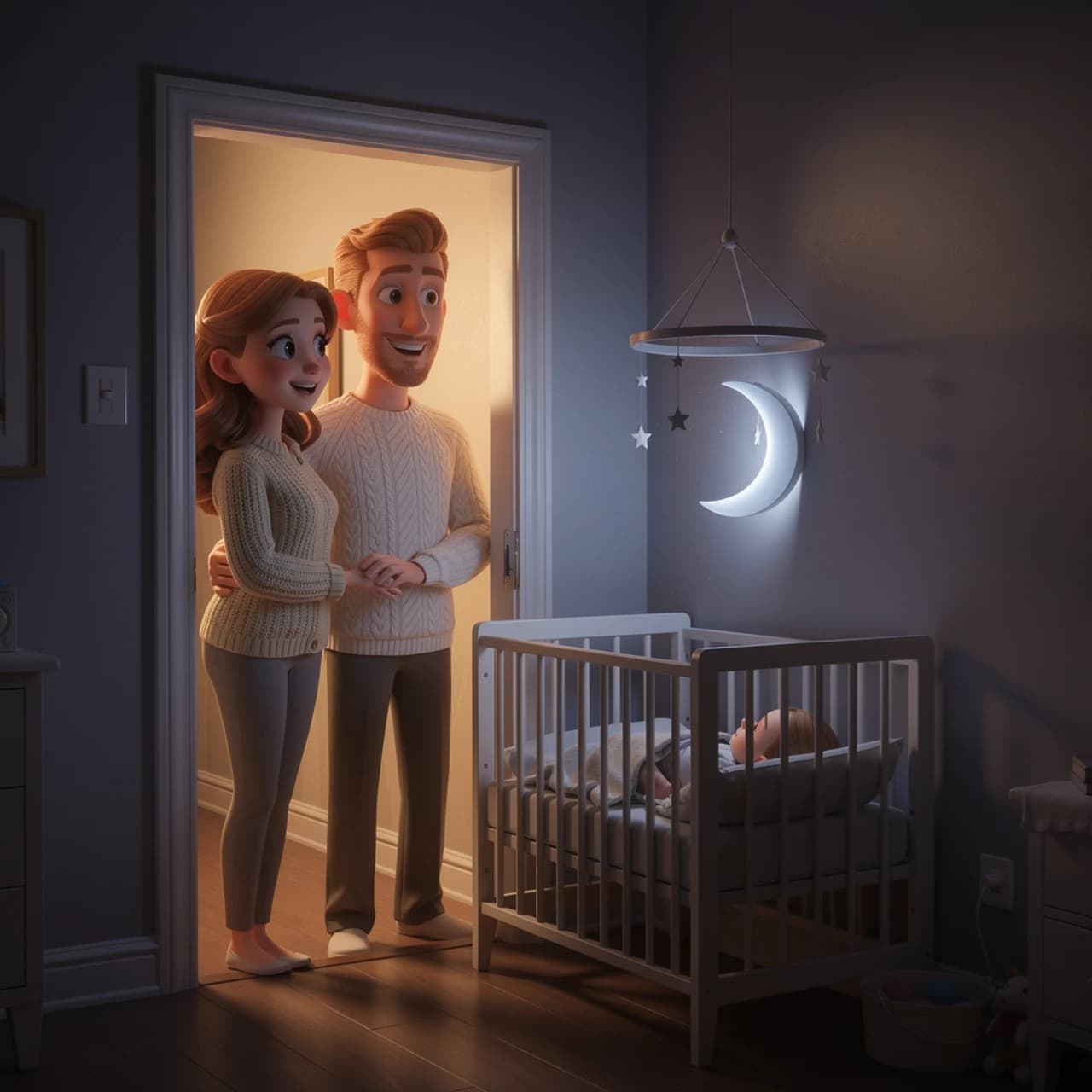 A quiet illustrated home scene representing a private family story